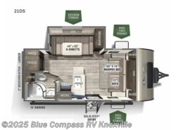 New 2022 Forest River Flagstaff Micro Lite 21DS available in Louisville, Tennessee