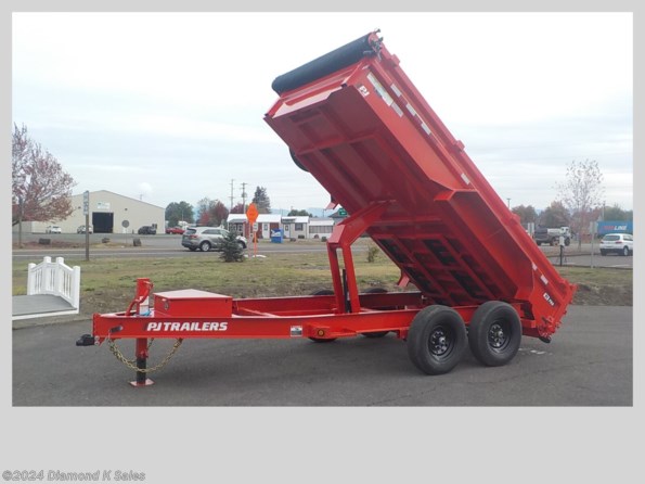 2023 PJ Trailers Dump DL 7' x 14' 14k 28" Low Pro available in Halsey, OR