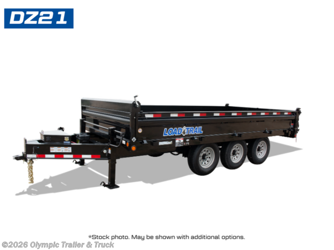 2025 Load Trail DZ 96" x 16' Triple Axle Pintle Hook Deck Over Dump T 2025 Load Trail DZ 96" x 16' Triple Axle Pintle Hook Deck Over Dump T
