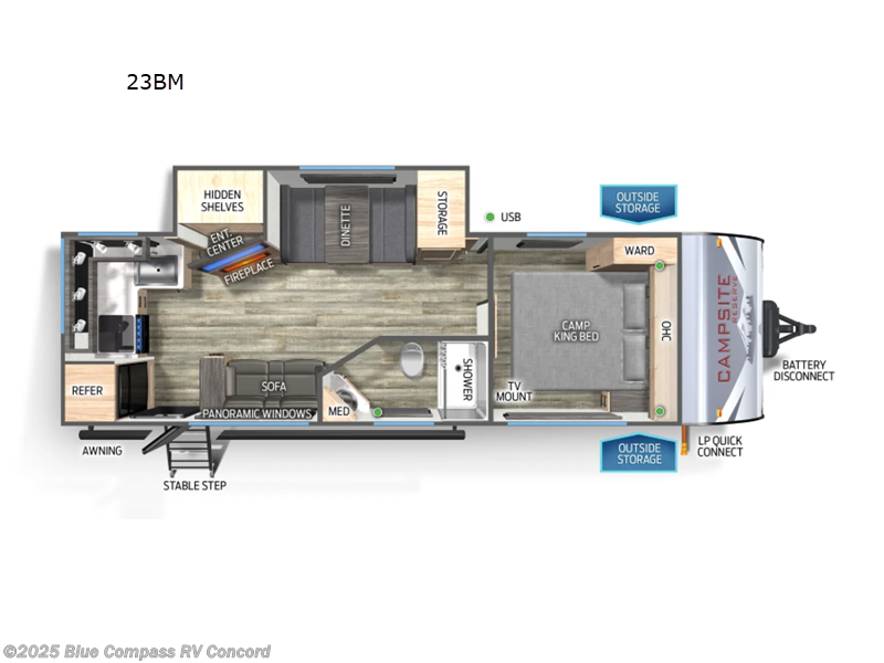 Used 2025 Forest River Campsite Reserve 23BM available in Concord, North Carolina