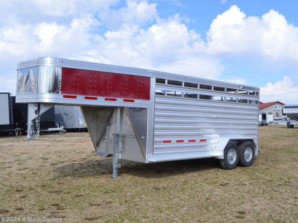 2024 Featherlite 6'7" X 16' X 6'6" STOCK TRAILER HAIL SALE! available in Fairland, OK