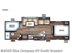 Used 2020 Forest River Cherokee Grey Wolf 26DBH available in Alvin, Texas