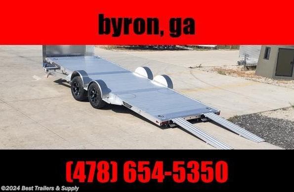 2024 Aluma 8220 power Tilt car hauler trailer aluminum 7x20 available in Byron, GA