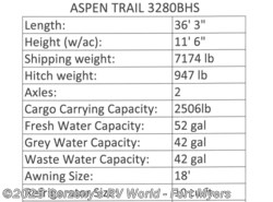 New 2021 Dutchmen Aspen Trail available in Fort Myers, Florida