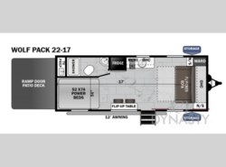 New 2025 Forest River Cherokee Wolf Pack Lite 22-17 available in Bunker Hill, Indiana