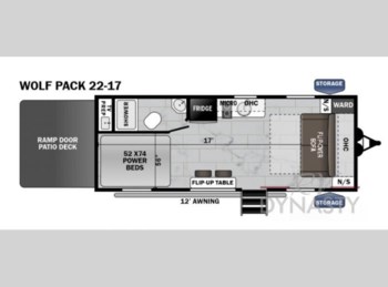 New 2024 Forest River Cherokee Wolf Pack Pack Lite 22-17 available in Bunker Hill, Indiana