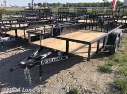 2024 East Texas Trailers | 7x18 | Utility Pipetop | 2-3.5k Axles | Black |