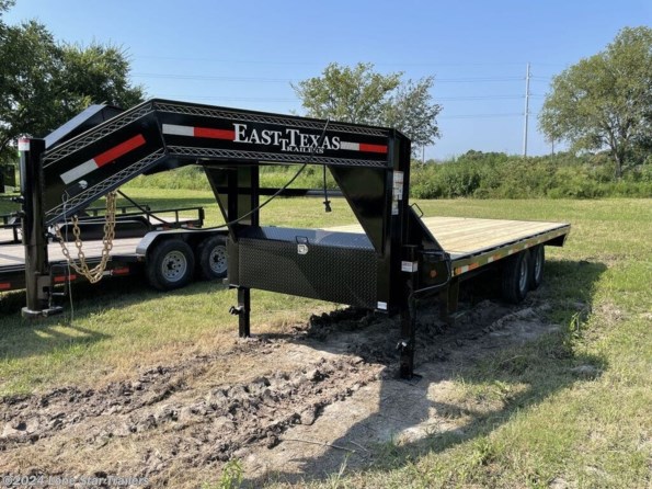 2024 East Texas Trailers | 8.5x20 | GN Flatbed | 2-7k Axles | Black | Slide available in Lacy Lakeview, TX