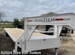 2024 East Texas Trailers | 8.5x40 | GN Flatbed | 2-7k Axles | White | Monst