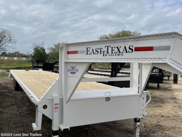 2024 East Texas Trailers | 8.5x40 | GN Flatbed | 2-7k Axles | White | Monst available in Lacy Lakeview, TX
