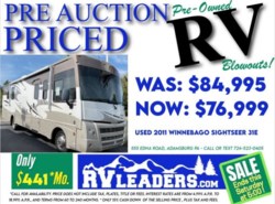 Used 2011 Winnebago Sightseer 31E available in Adamsburg, Pennsylvania