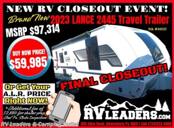New 2023 Lance  Lance Travel Trailers 2445 available in Adamsburg, Pennsylvania
