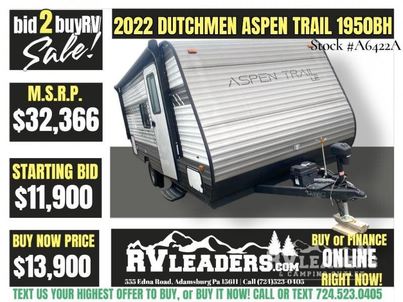 Used 2022 Dutchmen Aspen Trail LE 1950BH available in Adamsburg, Pennsylvania
