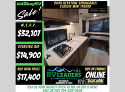 New 2025 Keystone Springdale Classic Mini 1750RD available in Adamsburg, Pennsylvania