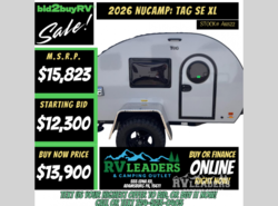 New 2026 NuCamp TAG SE XL available in Adamsburg, Pennsylvania