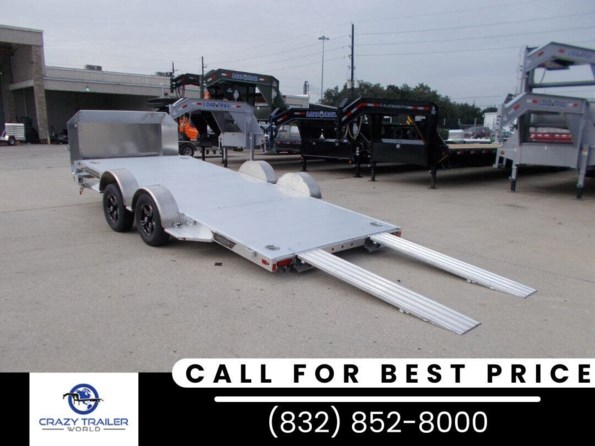 2024 Aluma 8216-LP-Tilt 16' Low Profile Aluminum Tiltbed Car Trailer available in Houston, TX