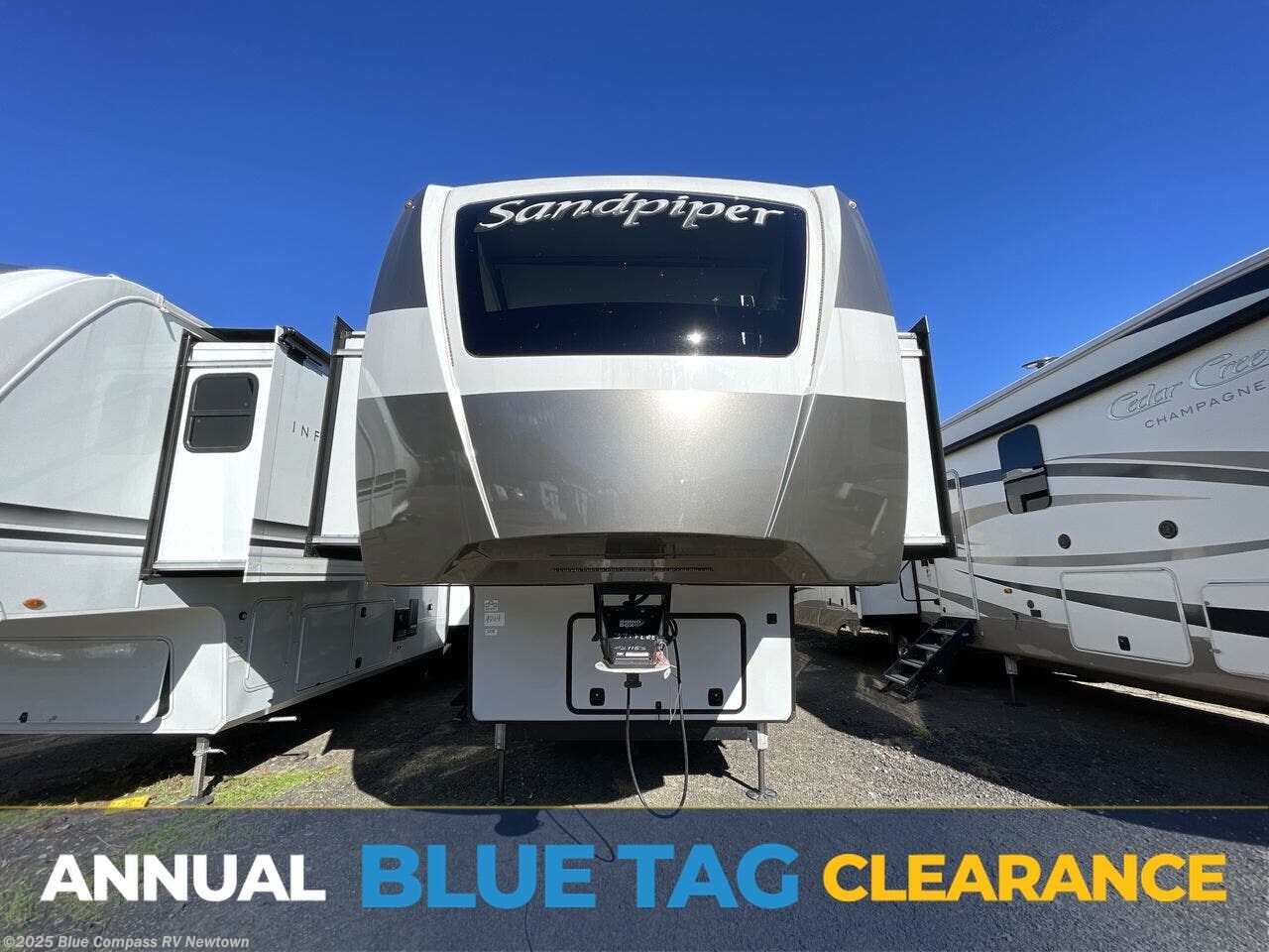 Used 2023 Forest River Sandpiper Luxury 3391 available in Newtown, Connecticut