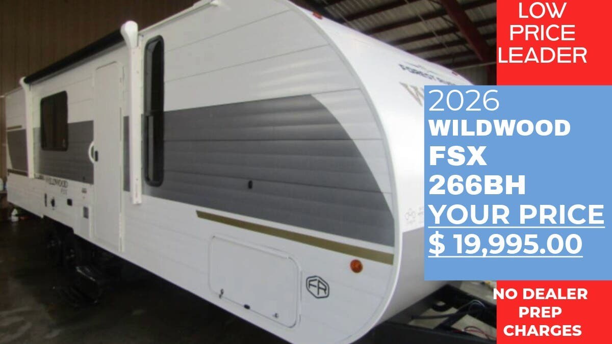 New 2026 Forest River Wildwood FSX 266BHLE available in Panama City, Florida