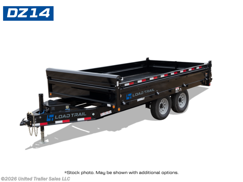 2025 Load Trail DZ 96" x 16' Tandem Axle Pintle Hook Deck Over Dump T