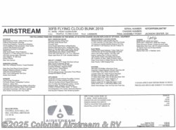 New 2019 Airstream Flying Cloud 30FBB Bunk available in Lakewood, New Jersey