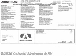 New 2019 Airstream International Serenity 28RBT Twin available in Lakewood, New Jersey