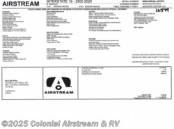 New 2020 Airstream Interstate Nineteen 4x4 available in Lakewood, New Jersey