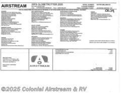 New 2020 Airstream Globetrotter 25FBQ Queen available in Millstone Township, New Jersey