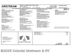 New 2020 Airstream Globetrotter 30RBT Twin available in Millstone Township, New Jersey