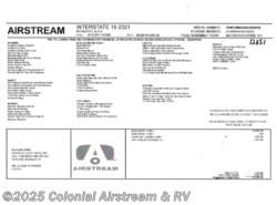 New 2021 Airstream Interstate Nineteen available in Millstone Township, New Jersey