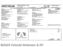 New 2021 Airstream Caravel 22FB available in Millstone Township, New Jersey