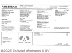 New 2021 Airstream Caravel 20FB available in Millstone Township, New Jersey