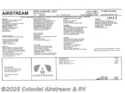 New 2021 Airstream Caravel 20FB available in Millstone Township, New Jersey