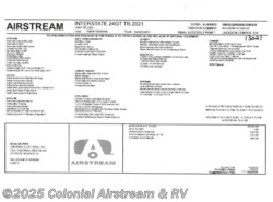 New 2021 Airstream Interstate Tommy Bahama Grand Tour EXT 4x4 available in Millstone Township, New Jersey