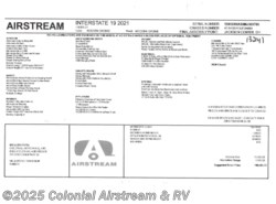 New 2021 Airstream Interstate Nineteen 4x4 available in Millstone Township, New Jersey