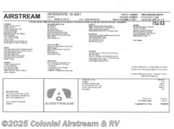 New 2021 Airstream Interstate Nineteen 4x4 available in Millstone Township, New Jersey