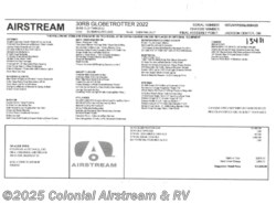 New 2022 Airstream Globetrotter 30RBT Twin available in Millstone Township, New Jersey