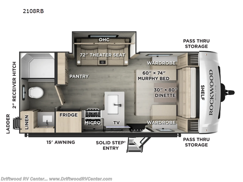 New 2026 Forest River Rockwood Mini Lite 2108RB available in Clermont, New Jersey