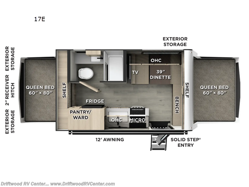 New 2026 Forest River Rockwood Roo 17E available in Clermont, New Jersey