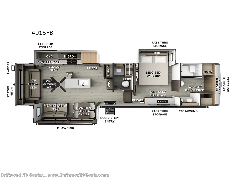 New 2026 Forest River Rockwood Signature 401SFB available in Clermont, New Jersey