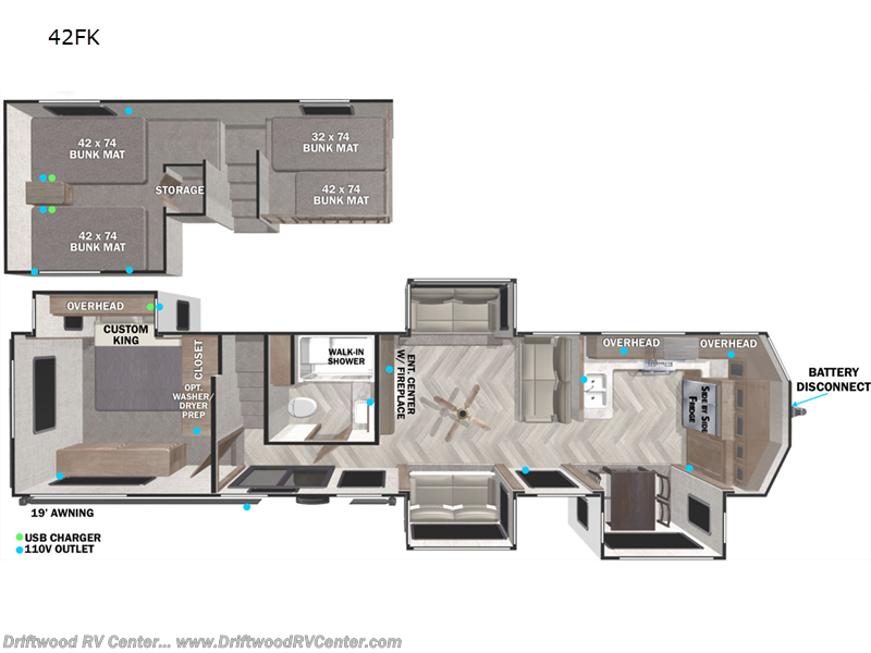 Used 2022 Forest River Salem Grand Villa 42FK available in Clermont, New Jersey