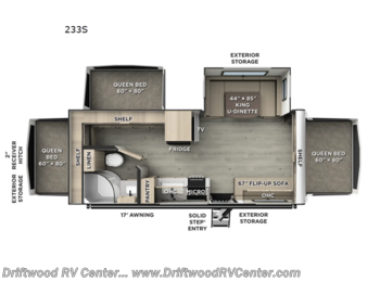 New 2026 Forest River Rockwood Roo 233S available in Clermont, New Jersey