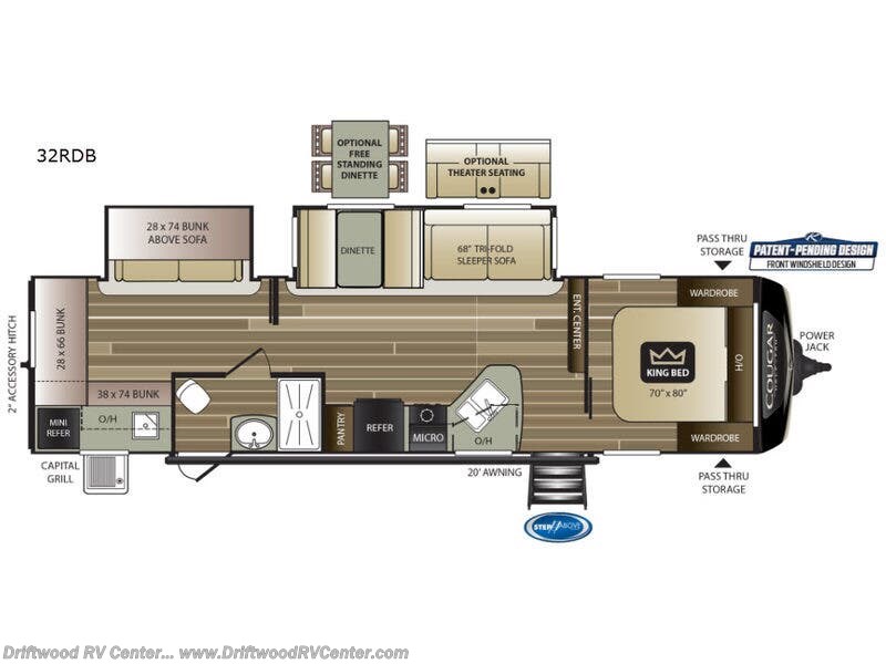 Used 2019 Keystone Cougar Half-Ton Series 32RDB available in Clermont, New Jersey