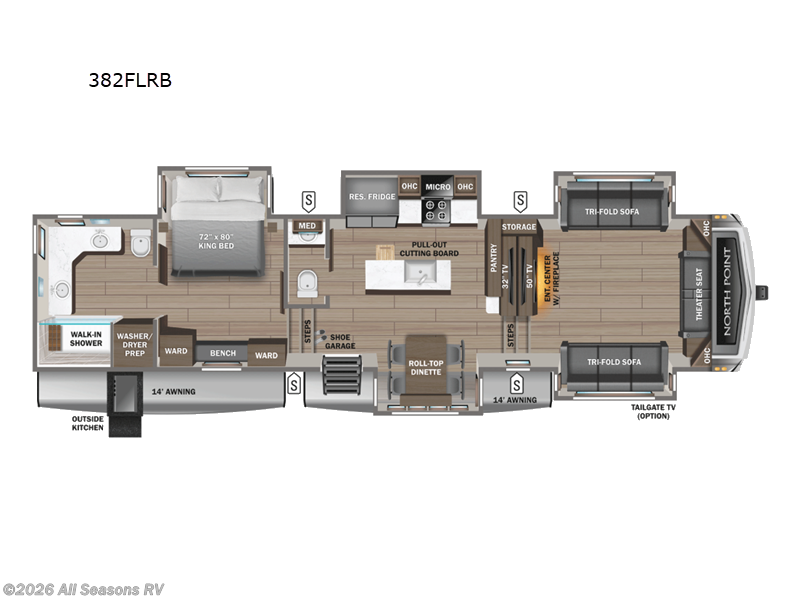 New 2026 Jayco North Point 382FLRB available in Muskegon, Michigan