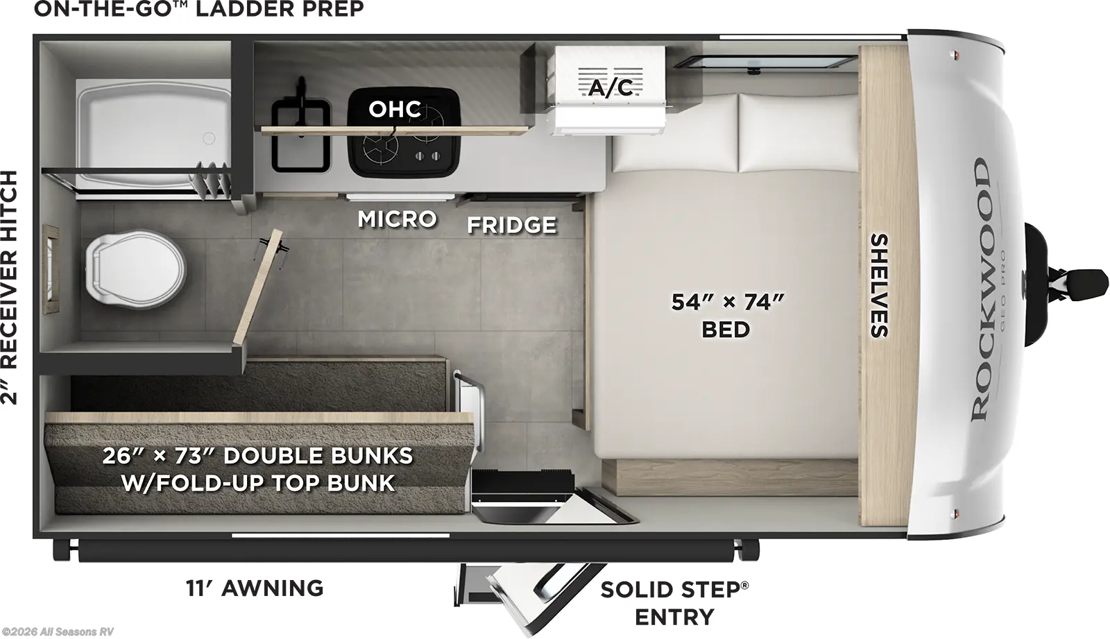 New 2026 Forest River Rockwood Geo Pro G13LE available in Muskegon, Michigan
