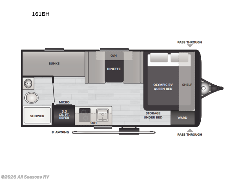 New 2026 Keystone Hideout Mini 161BH available in Muskegon, Michigan