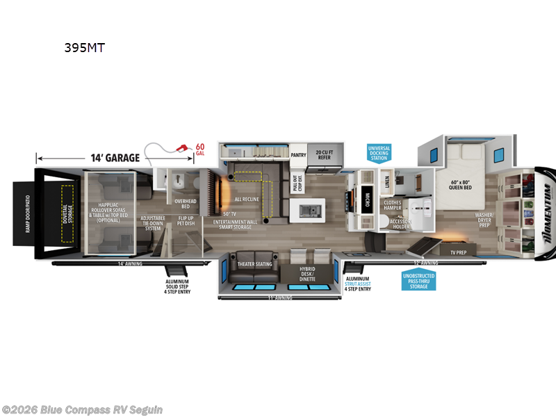 New 2027 Grand Design Momentum 395MT available in Seguin, Texas