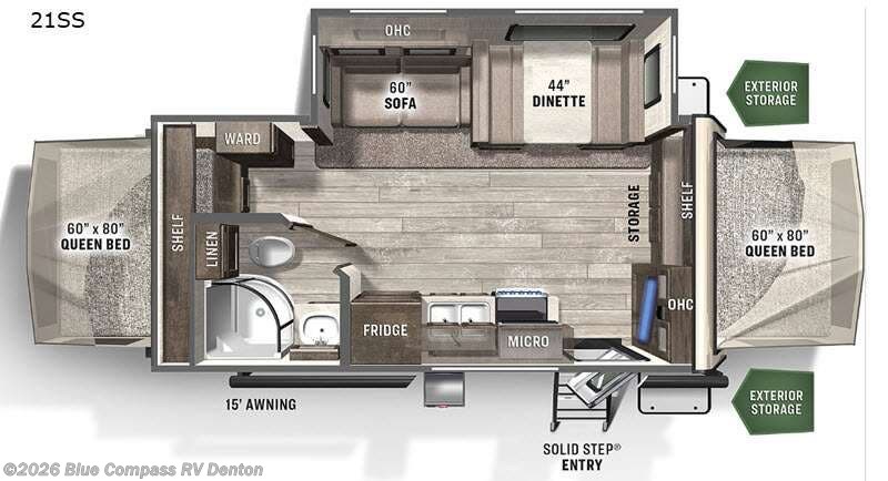 Used 2021 Forest River Flagstaff Shamrock 21SS available in Denton, Texas