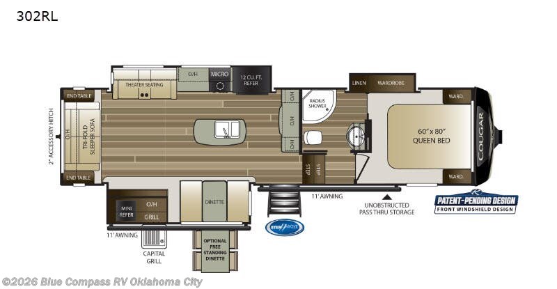 Used 2020 Keystone Cougar 302RLS available in Norman, Oklahoma