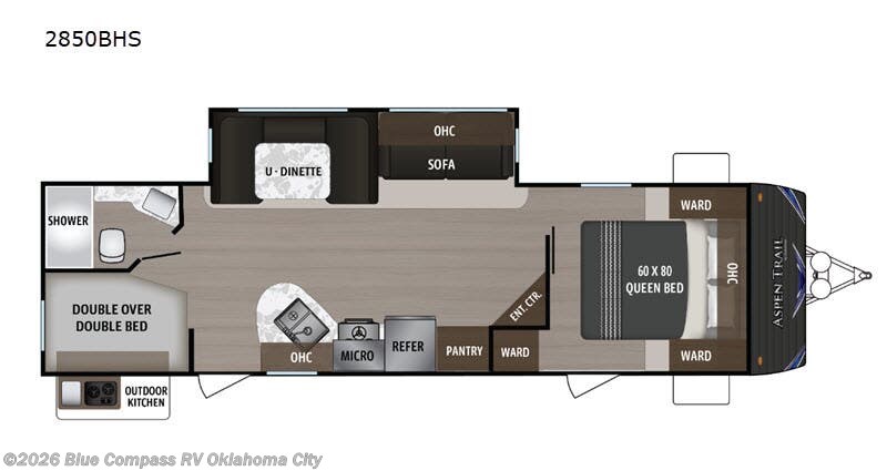 Used 2019  Dutchmen Aspen Trail 2850BHS by Dutchmen from Blue Compass RV Oklahoma City in Norman, OK