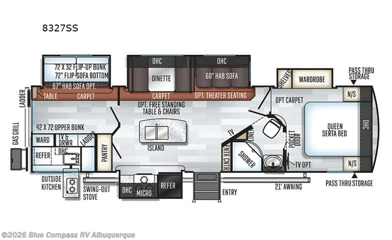 Used 2019 Forest River Rockwood Signature Ultra Lite 8327SS available in Albuquerque, New Mexico